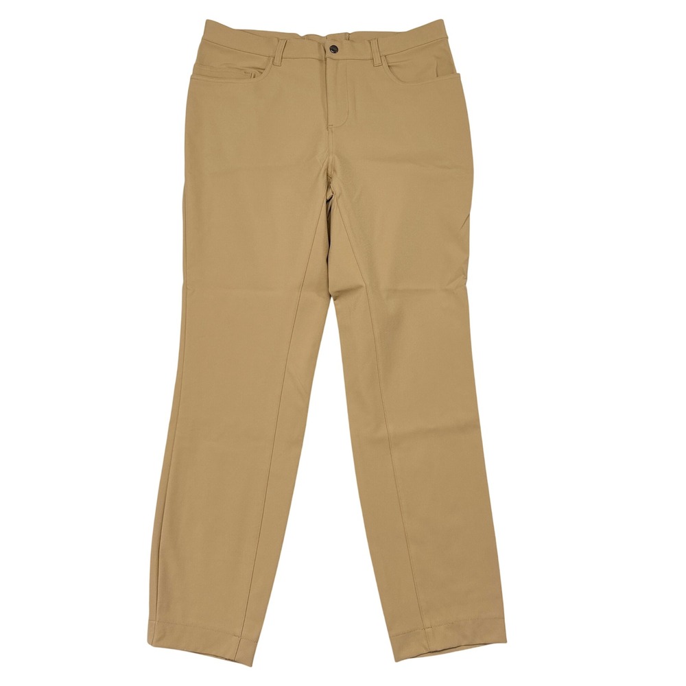 State and Liberty Pants Mens Size 34 Tan Career Office Stretch Tapered Slim